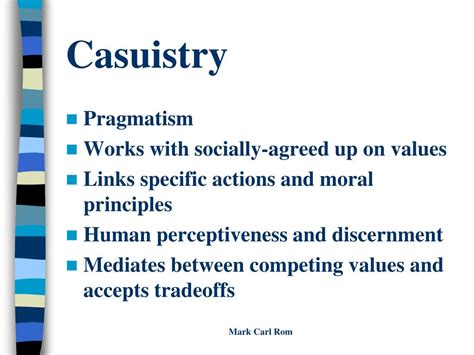 casuistry example.